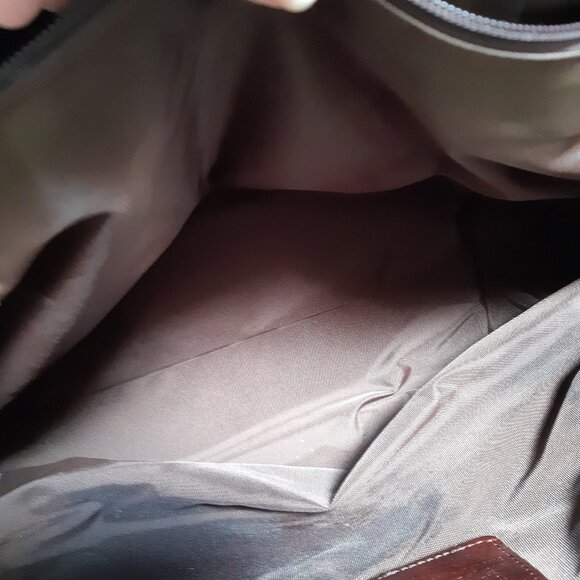 Brighton textile & Leather large satchel bag - Picture 6 of 13